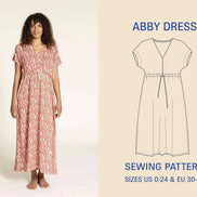 Abby Dress- Wardrobe By Me- Paper Pattern- Sizes 0-24