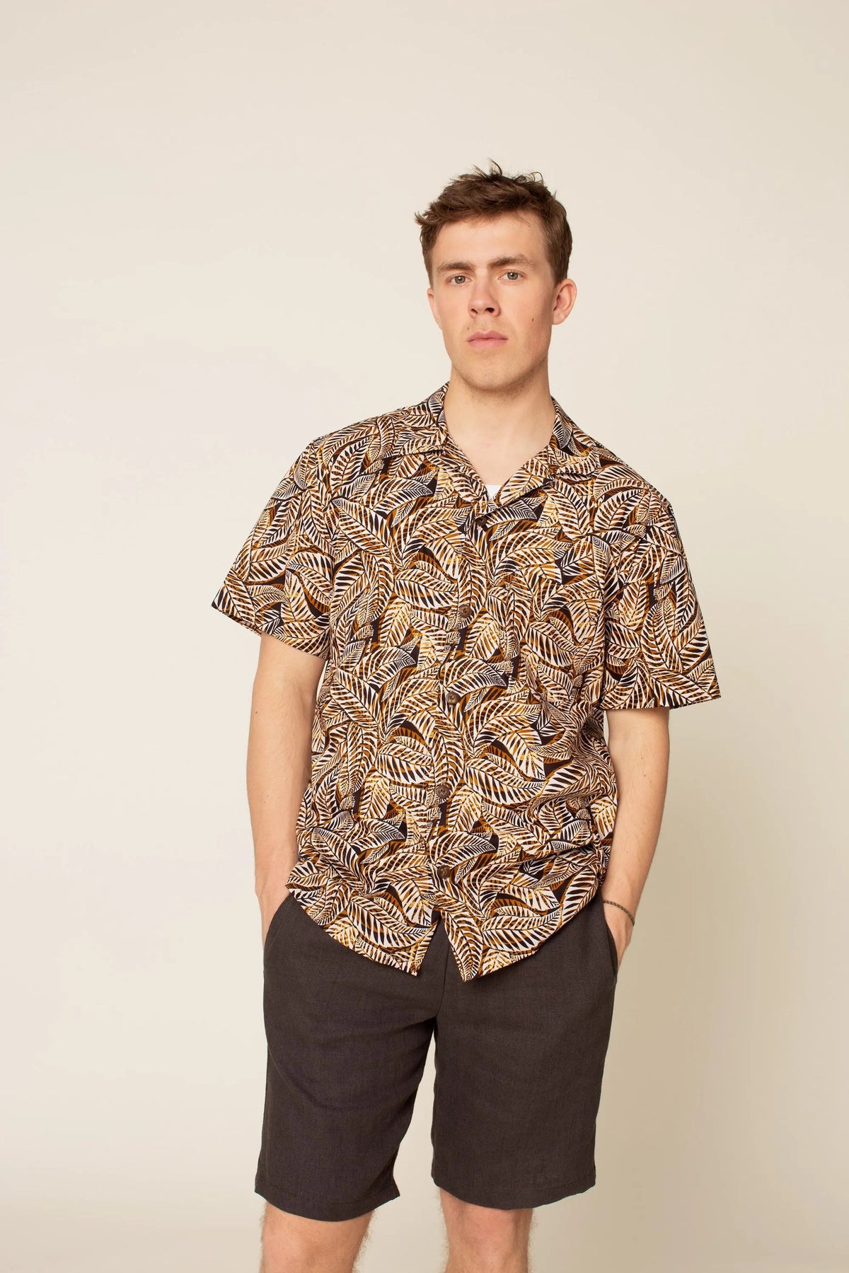 Tropical Shirt (Mens)- Wardrobe By Me- Paper Pattern- Sizes 2XS-4XL