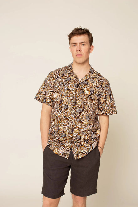 Tropical Shirt (Mens)- Wardrobe By Me- Paper Pattern- Sizes 2XS-4XL
