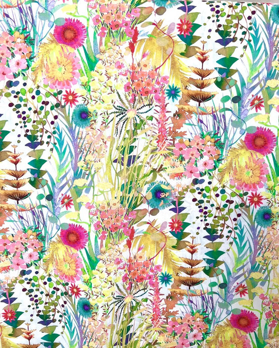 Tresco- White- Liberty London- Cotton Tana Lawn