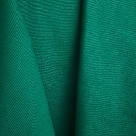 Green “Juicy Green" Cotton Gabardine/ Twill Weave- Atelier Brunette France- 59" Wide