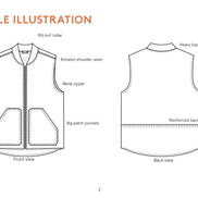 Ozark Vest (Mens)- Wardrobe By Me- Paper Pattern- Sizes 2XS-4XL