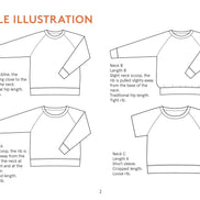 Boxy Raglan Sweater - Wardrobe By Me- Paper Pattern- Sizes 0-24