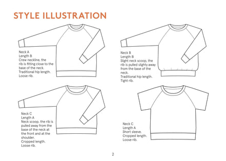 Boxy Raglan Sweater - Wardrobe By Me- Paper Pattern- Sizes 0-24
