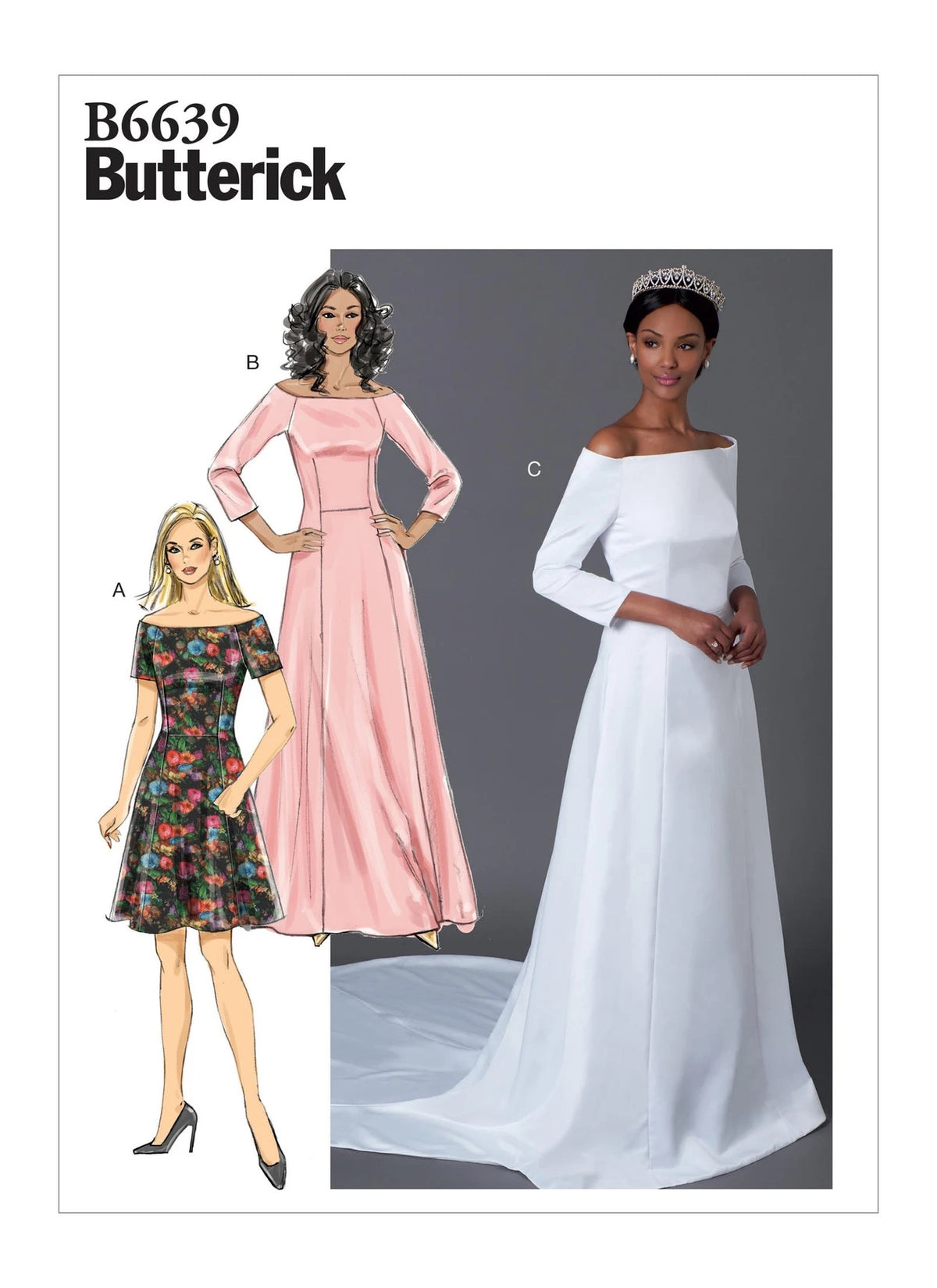 Butterick B6639 Sewing Pattern Misses’ Wedding/ Bridal Dress/ Formal Gown