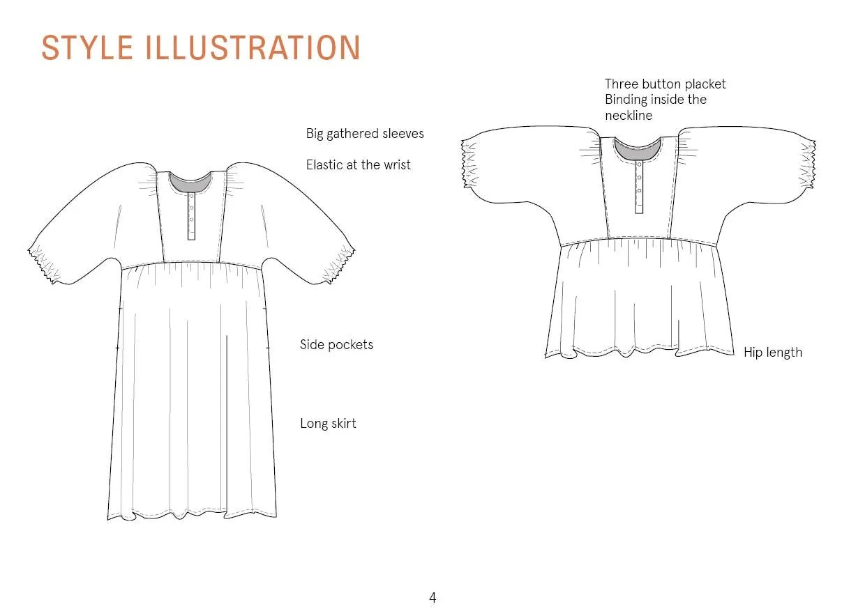 Balka Dress- Wardrobe By Me- Paper Pattern- Sizes 0-24