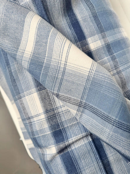 Prairie Plaid Earl Grey- Highlands Flannel- Art Gallery AGF- Yarn Dyed Cotton- 44” Wide