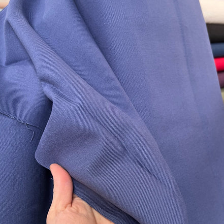 Blue "Cobalt" Cotton Gabardine/ Twill Weave- Atelier Brunette France- 59"