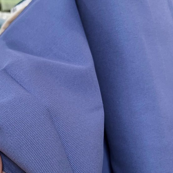 Blue "Cobalt" Cotton Gabardine/ Twill Weave- Atelier Brunette France- 59"