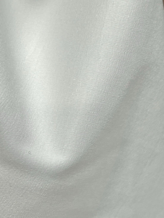 White Stretch Cotton Twill- 56"