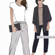Besharl Pant- Style Arc Paper Pattern- Sizes 4-16, 10-22, 18-30
