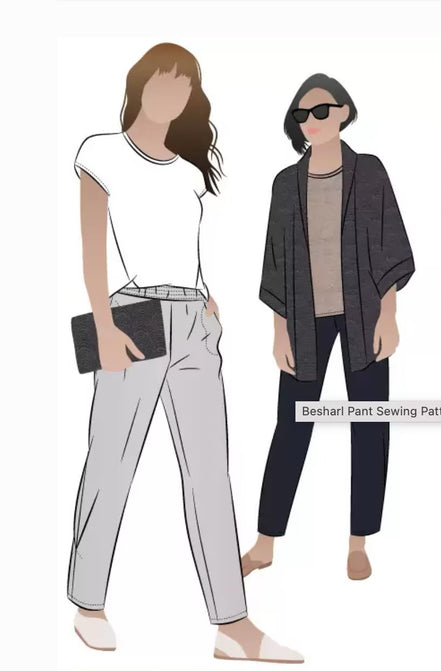 Besharl Pant- Style Arc Paper Pattern- Sizes 4-16, 10-22, 18-30