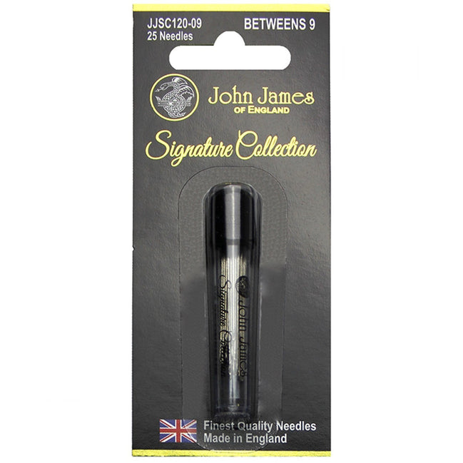 John James of England Signature Collection Betweens Needles- Size 7, 9, or 10- 25 Needles
