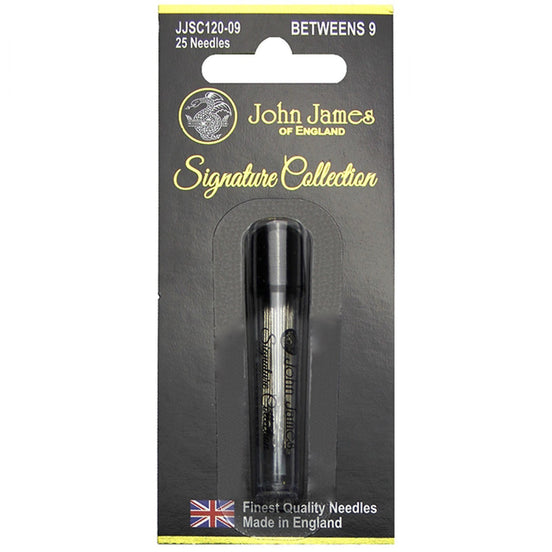 John James of England Signature Collection Betweens Needles- Size 7, 9, or 10- 25 Needles