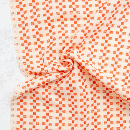 Basket Weave in Picnic- Fine and Dandy- Fableism- Woven Cotton- 44"