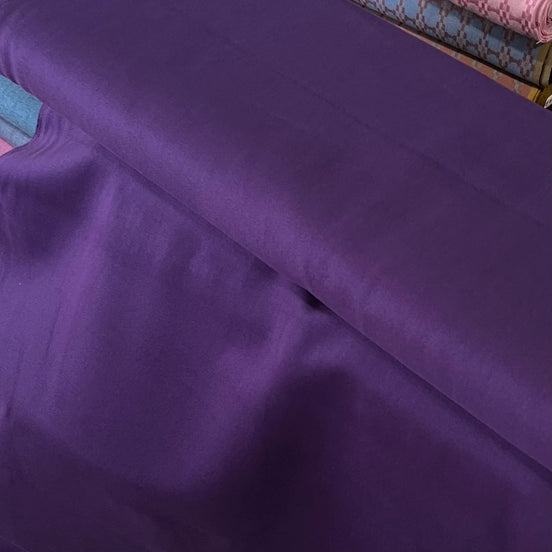 Majestic Purple Cotton Gabardine/ Twill Weave- Atelier Brunette France- 59"
