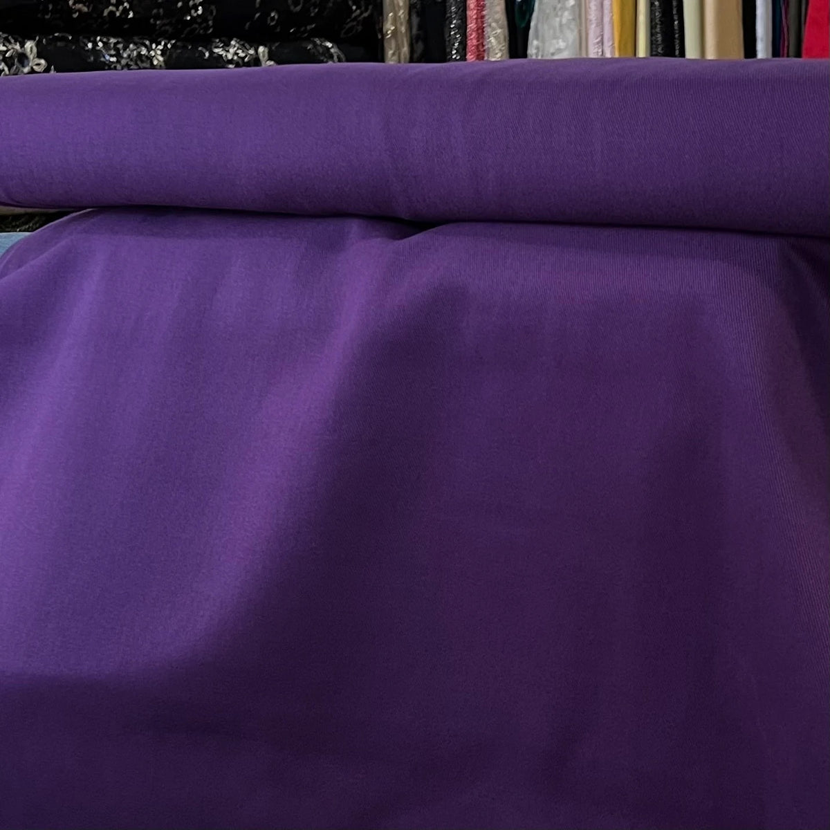 Majestic Purple Cotton Gabardine/ Twill Weave- Atelier Brunette France- 59