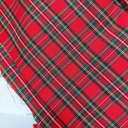 Sevenberry: Green, Yellow, White, Blue, RED Classic Plaid Twill- Lightweight Cotton- 57” Wide