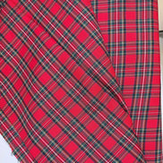 Sevenberry: Green, Yellow, White, Blue, RED Classic Plaid Twill- Lightweight Cotton- 57” Wide