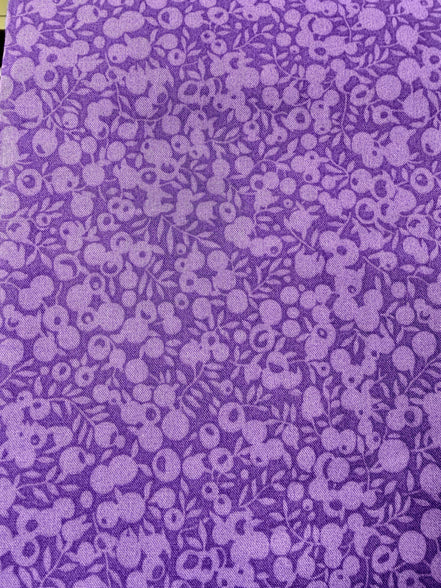 Purple “Blackberry"- Liberty Wiltshire Shadow- Liberty Cotton- 44” Wide