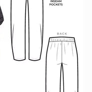 Besharl Pant- Style Arc Paper Pattern- Sizes 4-16, 10-22, 18-30