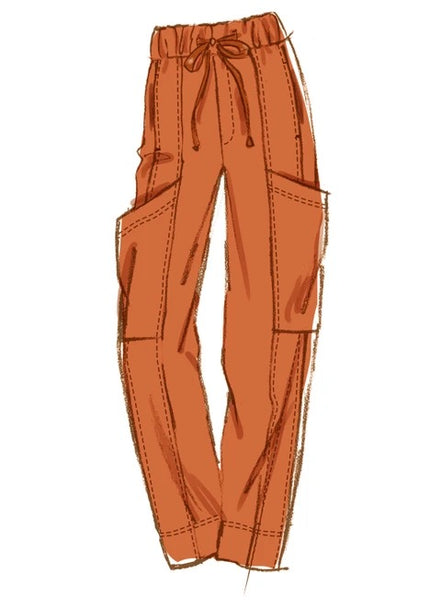 McCall's Sewing Pattern Unisex Pull On Pants- M8636- XXS-XS-S-M-L-XL-XXL