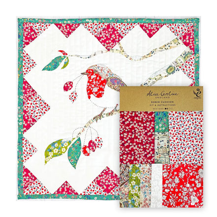Alice Caroline- Liberty Tana Lawn® Fabric Robin Cushion Kit | Christmas