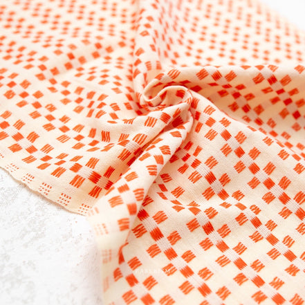 Basket Weave in Picnic- Fine and Dandy- Fableism- Woven Cotton- 44"