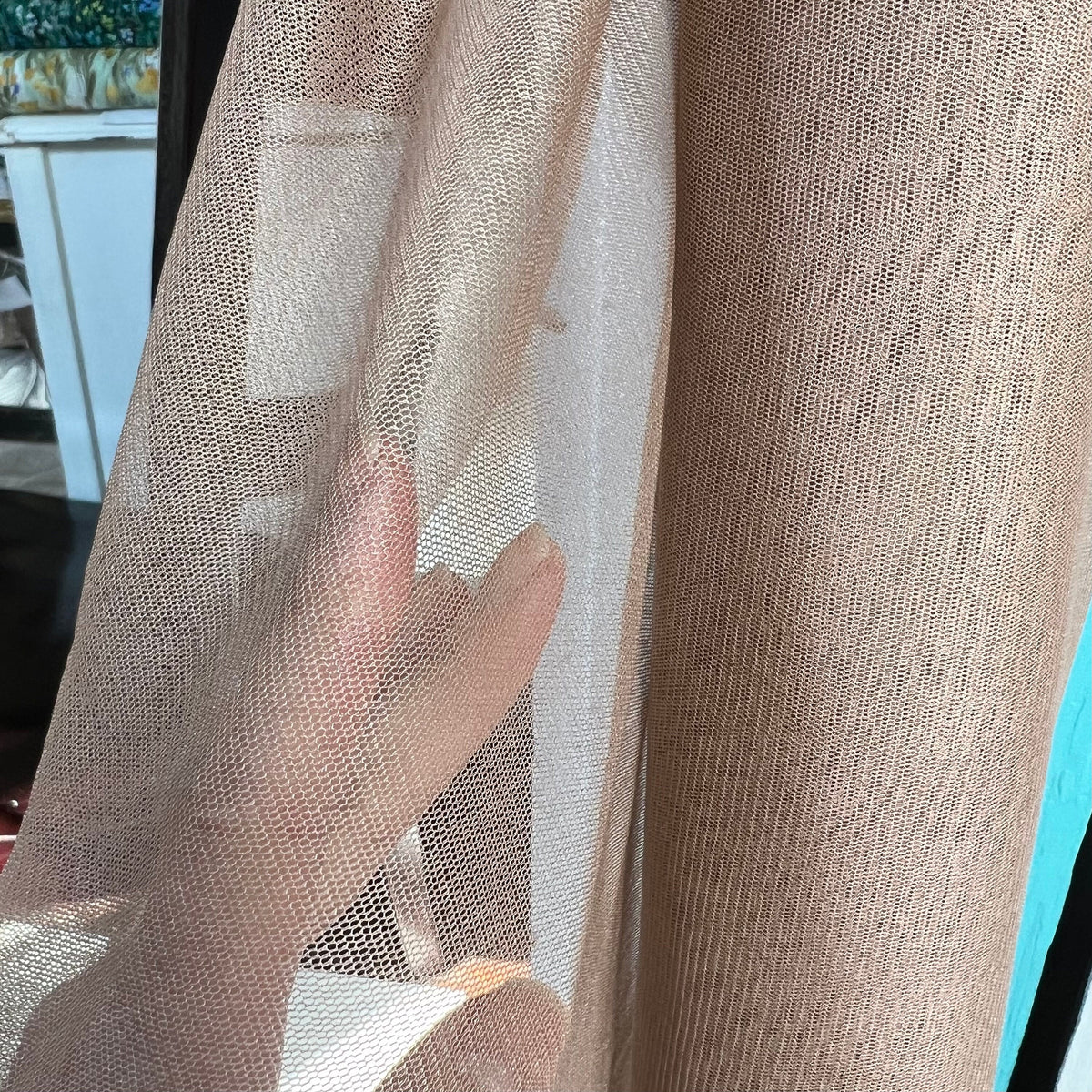 Nude Pure Silk Tulle- 48-50