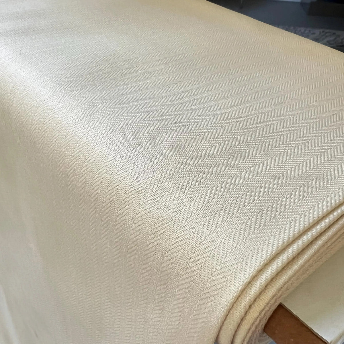 Ginza Cotton Herringbone- “Ivory 1