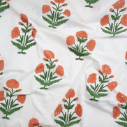 Boho Floral in Sienna- Indian Block Prints: Cottage- Fableism- 44