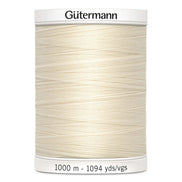 Gutermann Sew-All Thread 1000m/1094y EGGSHELL #22 (1 SPOOL)