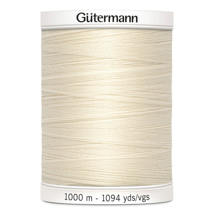 Gutermann Sew-All Thread 1000m/1094y EGGSHELL #22 (1 SPOOL)