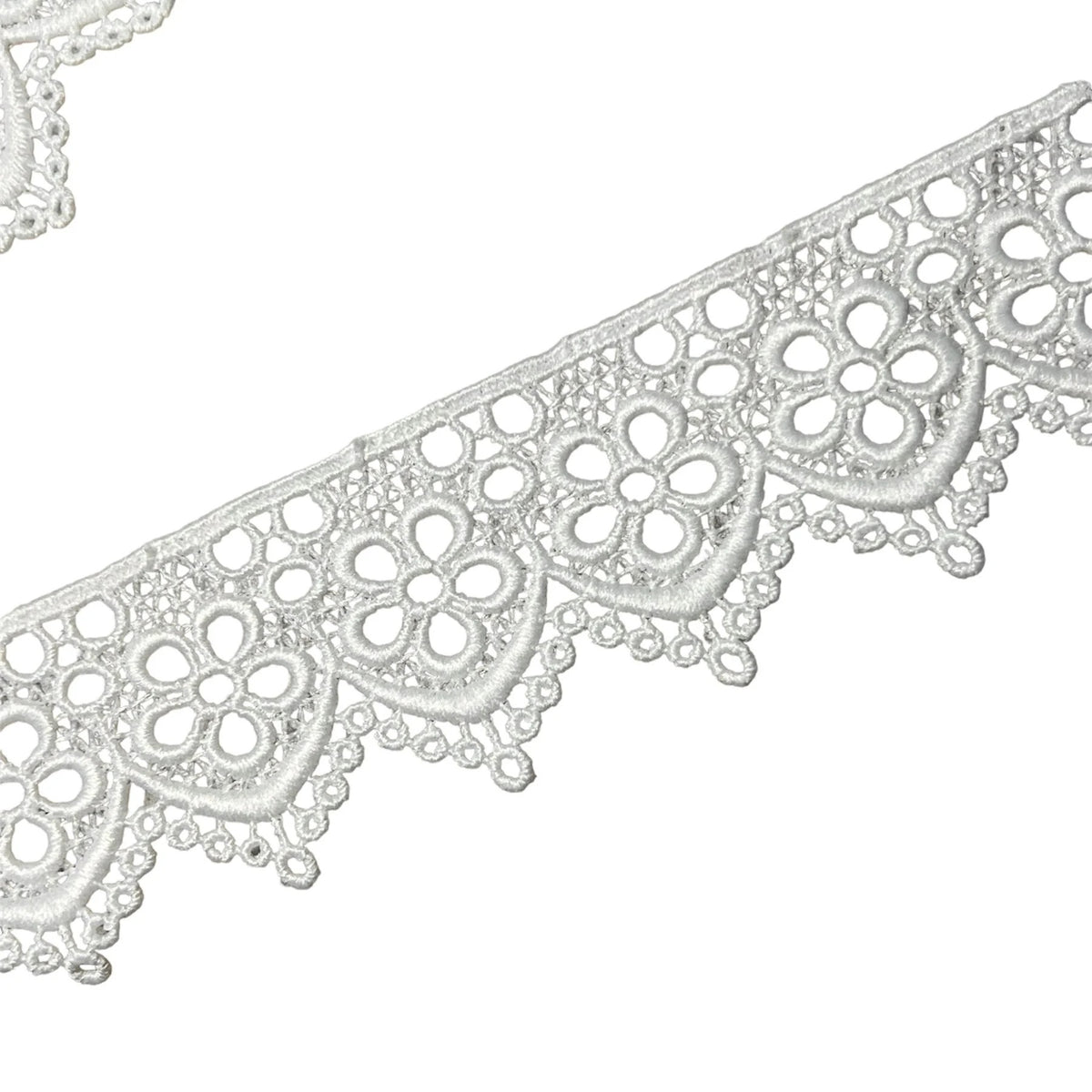 Off- White Floral Guipure- Lace Trim 4217