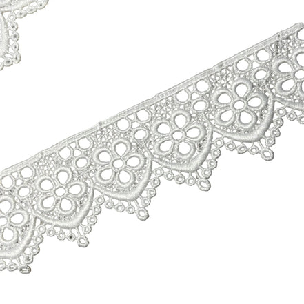 Off- White Floral Guipure- Lace Trim 4217