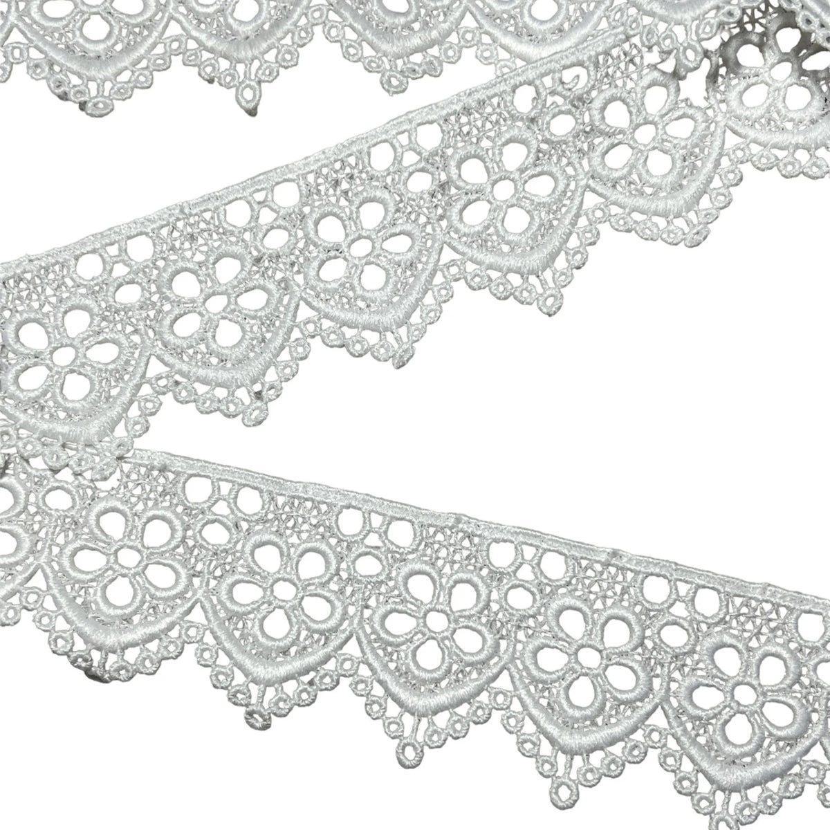 Off- White Floral Guipure- Lace Trim 4217