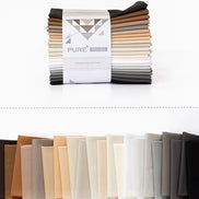 Hibernating Edition Fat Quarter Bundle- AGF Solids- 22 Colors (Gray, White, Brown)