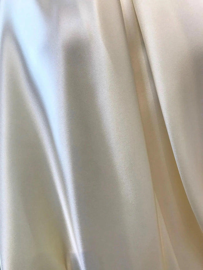 308 Cream/ Ivory 18.5mm Pure Silk Charmeuse- 45"
