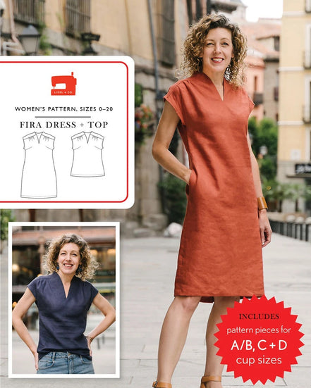 Fira Dress + Top Paper Pattern- Liesl + Co.