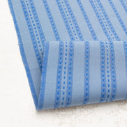 Stitch Stripe in Blue- Fine and Dandy- Fableism- Woven Cotton- 44