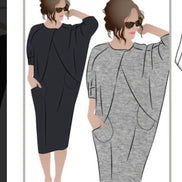 Hedy Designer Dress- Style Arc Paper Pattern- Sizes 4-16, 18-30