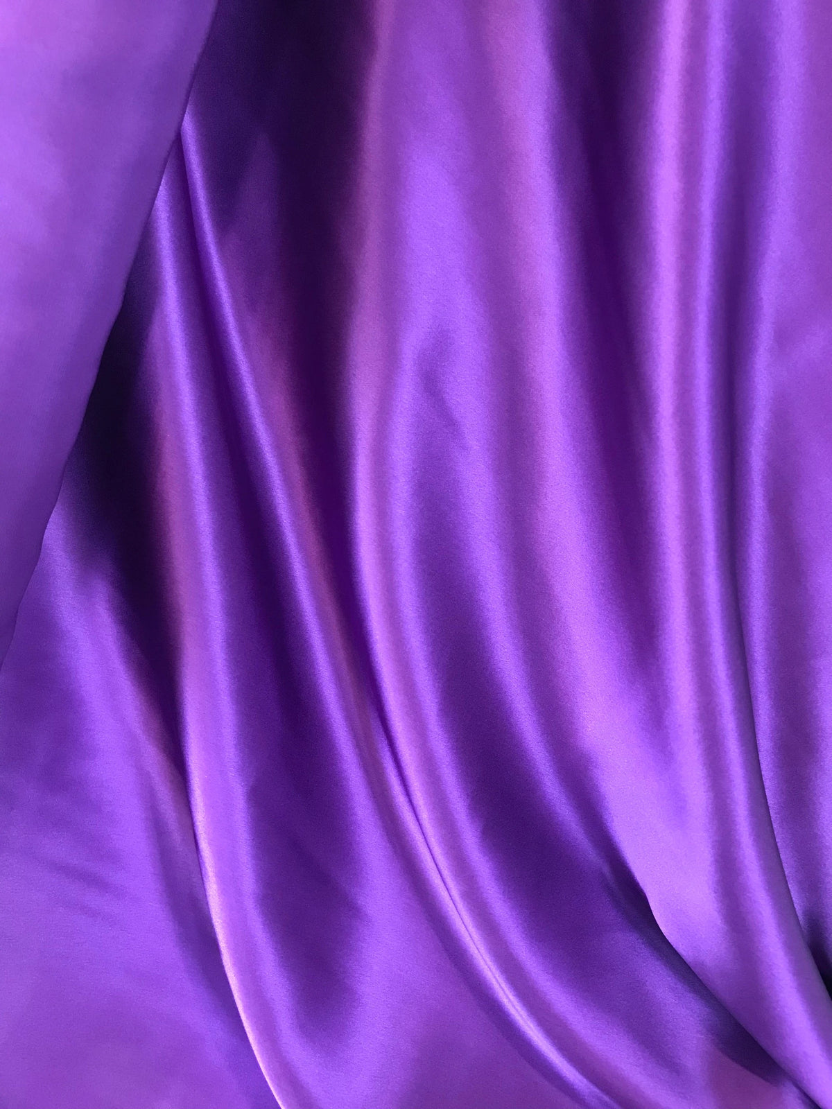 Purple Pure Silk Charmeuse Fabric (332)- 44” Wide