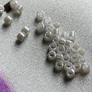 Miyuki 11/0 Delica Glass Beads- WHITE PEARL (2004)