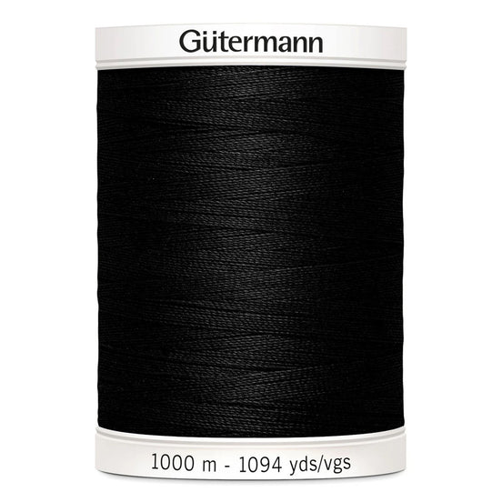 Gutermann Sew-All Thread 1000m/1094y BLACK #10 (1 SPOOL)