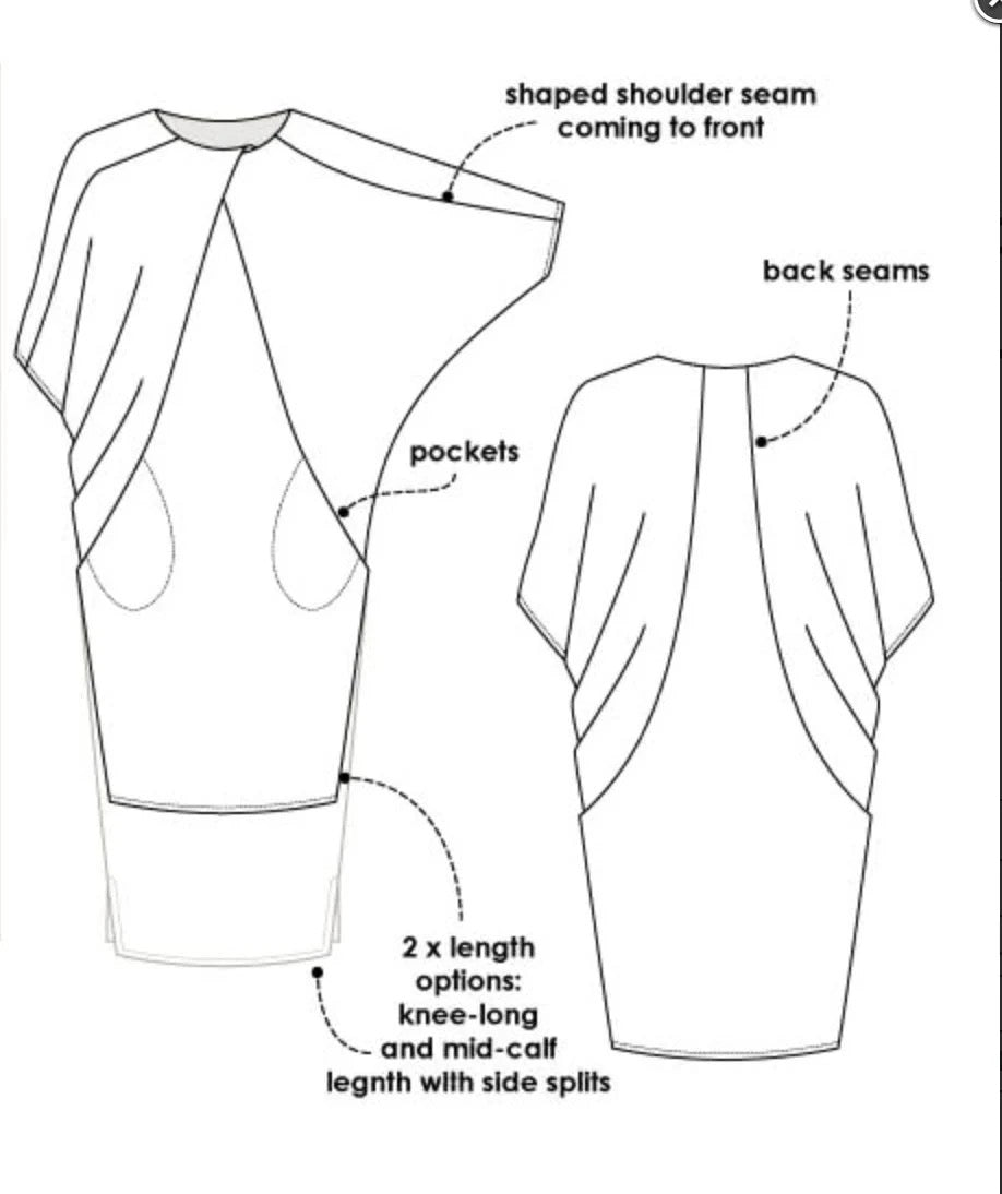 Hedy Designer Dress- Style Arc Paper Pattern- Sizes 4-16, 18-30