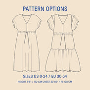 Abby Dress- Wardrobe By Me- Paper Pattern- Sizes 0-24