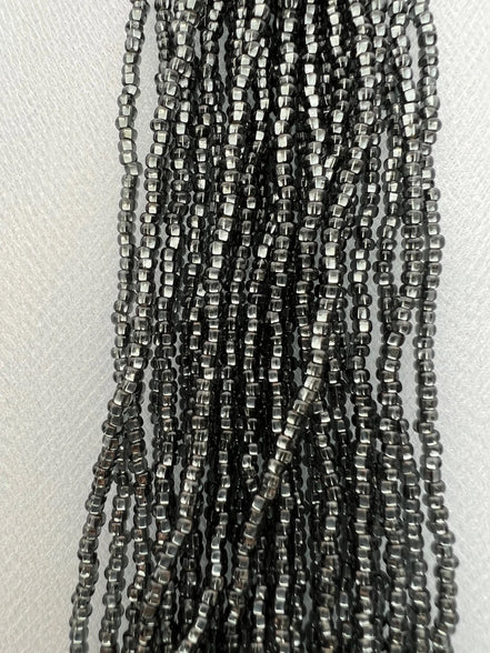 Gray/ Grey Round 11* Beads Silver Lined (2185)