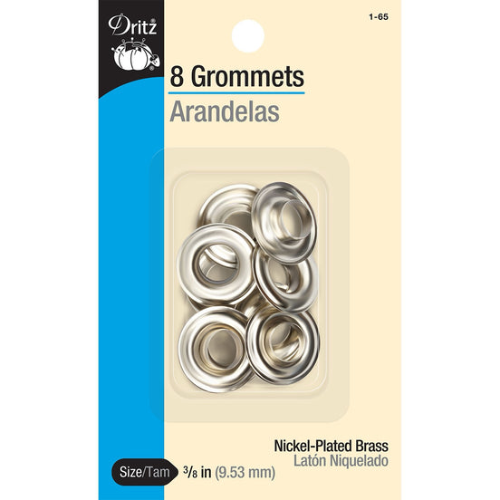 3/8" Nickel Plated Brass Grommets- Dritz