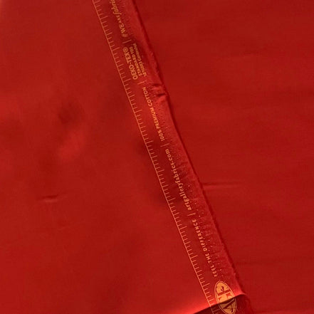 Art Gallery Fabric- Solid Cotton Fabric- "Aurora Red”- 44"