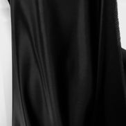 Black 100% Silk 4-Ply Crepe Back Satin (1804)